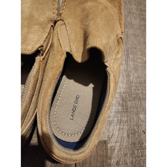 Land's End Mens Suede Shoes Lt Brown 12D - Picture 2 of 5